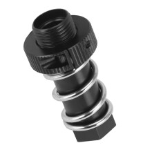 Aluminum Servo Saver Hub Tube with Clamping Nut for Arrma 1/8 Kraton 6S Typhon Talion 1/7 Infraction Mojave, ShockAbsorbing Steering Upgrade (Black)