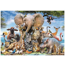 1000 Piece Jigsaw Puzzle for Adults Teens, Challenging Animal Puzzle with Alphabet Sorting Aid and Family Fun