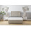 (3' Single, Cream) Sloomy Montana Plush Divan Bed Base 2 Drawers Same Side With 26" Strutted Headboard 2