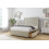 (3' Single, Cream) Sloomy Montana Plush Divan Bed Base 2 Drawers Same Side With 26" Strutted Headboard 4