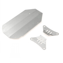 Center Chassis Skid Plate and Protector Set for TT02 RC Drift Car, Durable Metal Armor for 1:10 Model