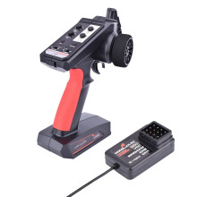 AX6S 2.4GHz 4CH RC Car Transmitter and Receiver Set for TRX4 SCX10 with Stable Control and Ergonomic Grip