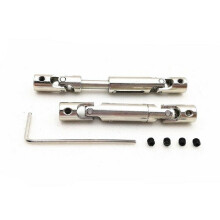 Metal Drive Shaft Kit 3pcs Durable Rear Middle Replacement for Wltoys 12428 1/16 RC Car Truck