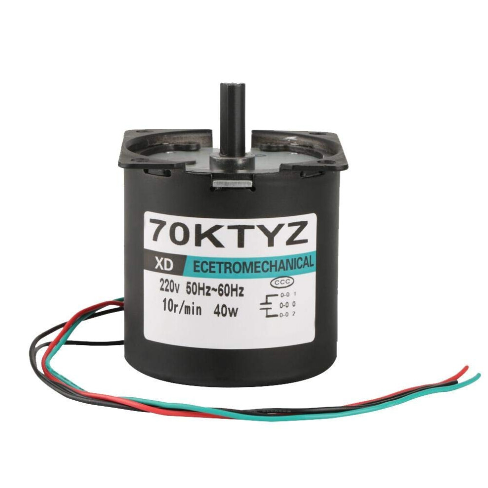 Ac220v Gear Motor 2.5Â110Rpm Low Speed Torque Drive Reversible Rotation Compact Torque 9045646548739
