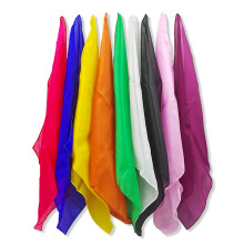 Magic Silk Handkerchief for Magicians, Colorful Juggling Scarves 45x45CM Set, Classic Stage Props 5PCS