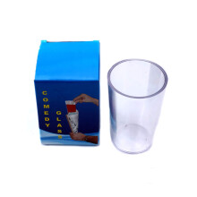 Magic Trick Prop Comedy Glass in Paper Cone with Visual Surprise Reveal for Stage Magicians