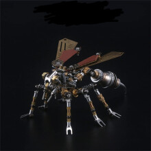 3D Metal Puzzle Wasp Kit for Adults, Challenging DIY LaserCut Model with Tool Set, 295 Pcs