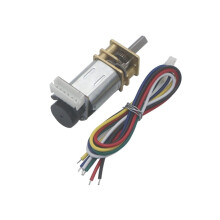 150RPM DC Gear Motor with Encoder, 6V Micro Metal Gear Motor for Robotics, Precise LowSpeed Drive