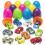 12Pack Prefilled Easter Eggs with Mini Pull Back Cars, Easter Egg Fillers and Basket Stuffers for Kids 1
