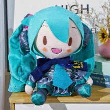Snow Cherry Blossom Anime Plush Doll with Bow Design Soft Plush Toy Birthday Gift