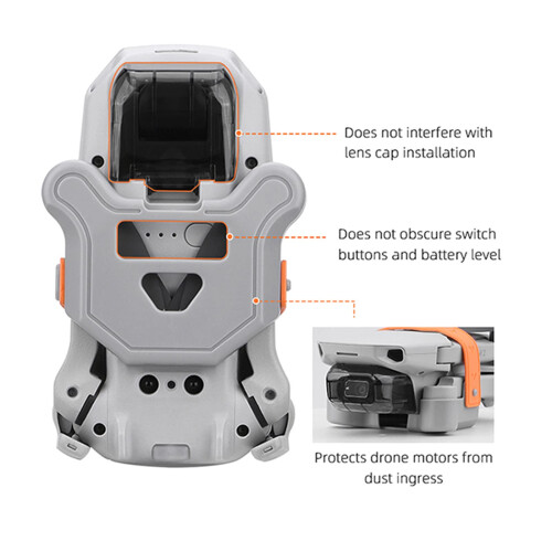 Propeller Holder Strap Silicone Protector for DJI Mini 2 and Mavic Mini SE Secure Blade Guard Gray 1