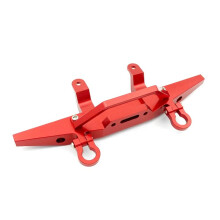 RC Car Front Bumper Red Aluminum Alloy for MN D90 D91 MN96 MN99 1:12 Scale Impact Protection