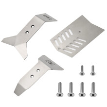 Chassis Armor Stainless Steel Skid Plate Set Rustproof ImpactResistant Protection Kit for ARRMA Nero 6S