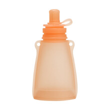 Reusable Silicone Baby Food Storage Bag for Safe Milk and Puree Feeding – Orange