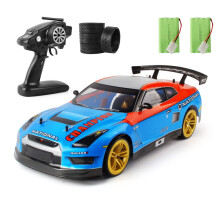 RC Drift Car 4WD 70km/h Speed Racing with 2.4GHz Control, Dual Batteries, LED Lights, Interchangeable Tires