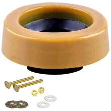 Toalettvaxringsats för Golvutloppstoaletter Nyinstallerad eller åTermonterad med FläNs och Bultar