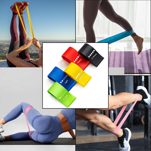 Ram 5 PACK Gym Resistance Bands Women Men Strength Training 2