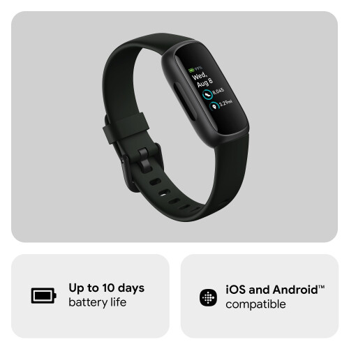 Fitbit Google Fitbit Inspire 3 Activity Tracker with 6months Premium Membership In 2