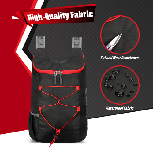 Sahunfri 2 Pcs Ultra Lightweight Backpack, Foldable Backpack Water Resistant Tra 1