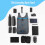 Sahunfri 2 Pcs Ultra Lightweight Backpack, Foldable Backpack Water Resistant Tra 4