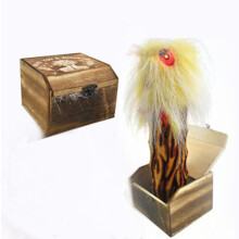 Electric Shock Prank Box Wooden Surprise Toy with Adjustable Intensity Reusable Funny Gag Gift