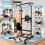 Dskeuzeew Power Tower Dip Station Pull Up Bar Adjustable Height MultiFuncti 5