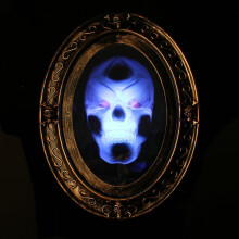 Halloween Haunted Mirror with Motion Sensor Activation and Creepy Sound Effect for Haunted House Decor