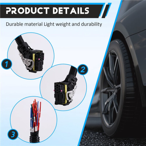 16Pin EDC7 Common Rail Connector PC Board ECU Socket Injector Module Plug with Wire Harness for Boschs 36 Pin
