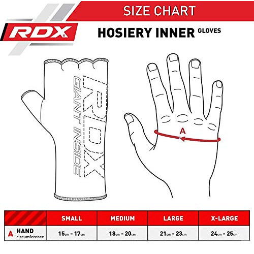 RDX Elasticated boxing bandages MMA hand wraps with thumb loop blackorange 2