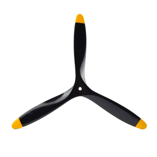 RC Airplane Propeller 17x10 Beech Wood 3 Blade CW Rotation Balanced Thrust Durable Replacement