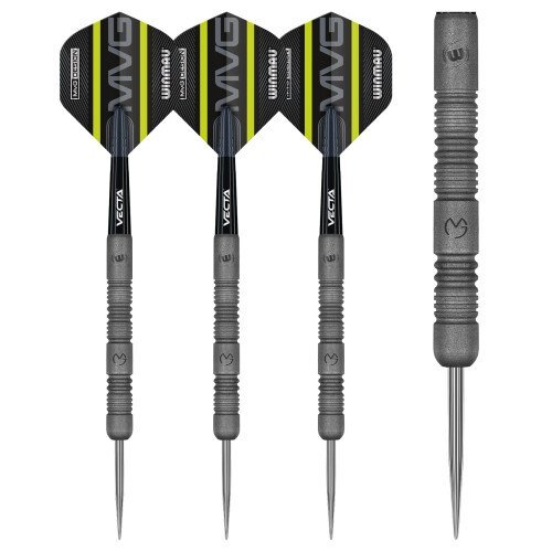winmau WINMAU Darts Set  Michael Van Gerwen MvG Exact Steeltip Darts  Includes Dar 1