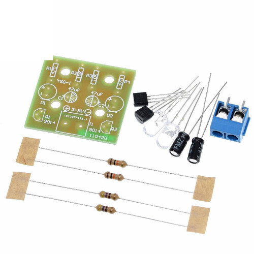 LED Flash Kit with Compact 1.2mm Design, Easy Soldering Practice and Beginner DIY Project for Arduino 1