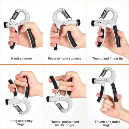 Vicloon 2Pcs Adjustable Hand Grip Exerciser, 10-50 kg Forearm 2