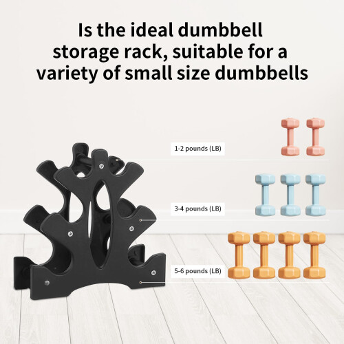 Topyond Dumbbell Stand 3 Tier- Dumbbell Rack Stand(Dumbbells Not 2