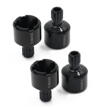 Hardened Steel 4‑Piece Diff Cups Drive Cup Set for Traxxas X‑Maxx 8S 1/5 RC Car Upgrade