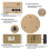 TenCloud 2Pack Dart Board Hanging Kit Dartboard Holder Wall Mounting Bracke 3