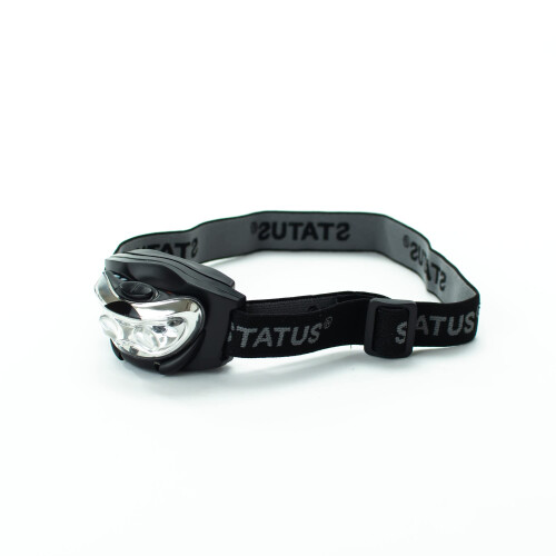 Status Status LED Head Lamp  MultiPurpose Black Head Torch  Pack of 33xAAA Batteri 1