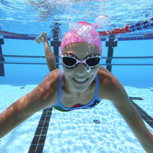 Zoggs Zoggs Unisex Stretch Swimming Cap, Pink, One Size 2