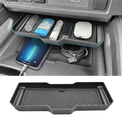Center Console Organizer for  Frontier 2022-2026 Center Console Tray Under Climate Controls Storage Box 2