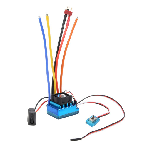 120A Waterproof RC ESC Brushless Electronic Speed Controller with LED Program Card for 1/10 RC Car 1