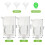 ASelected 24Pcs Drink Pouches for Festivals, Plastic Reusable Hip Flask with Spo 2