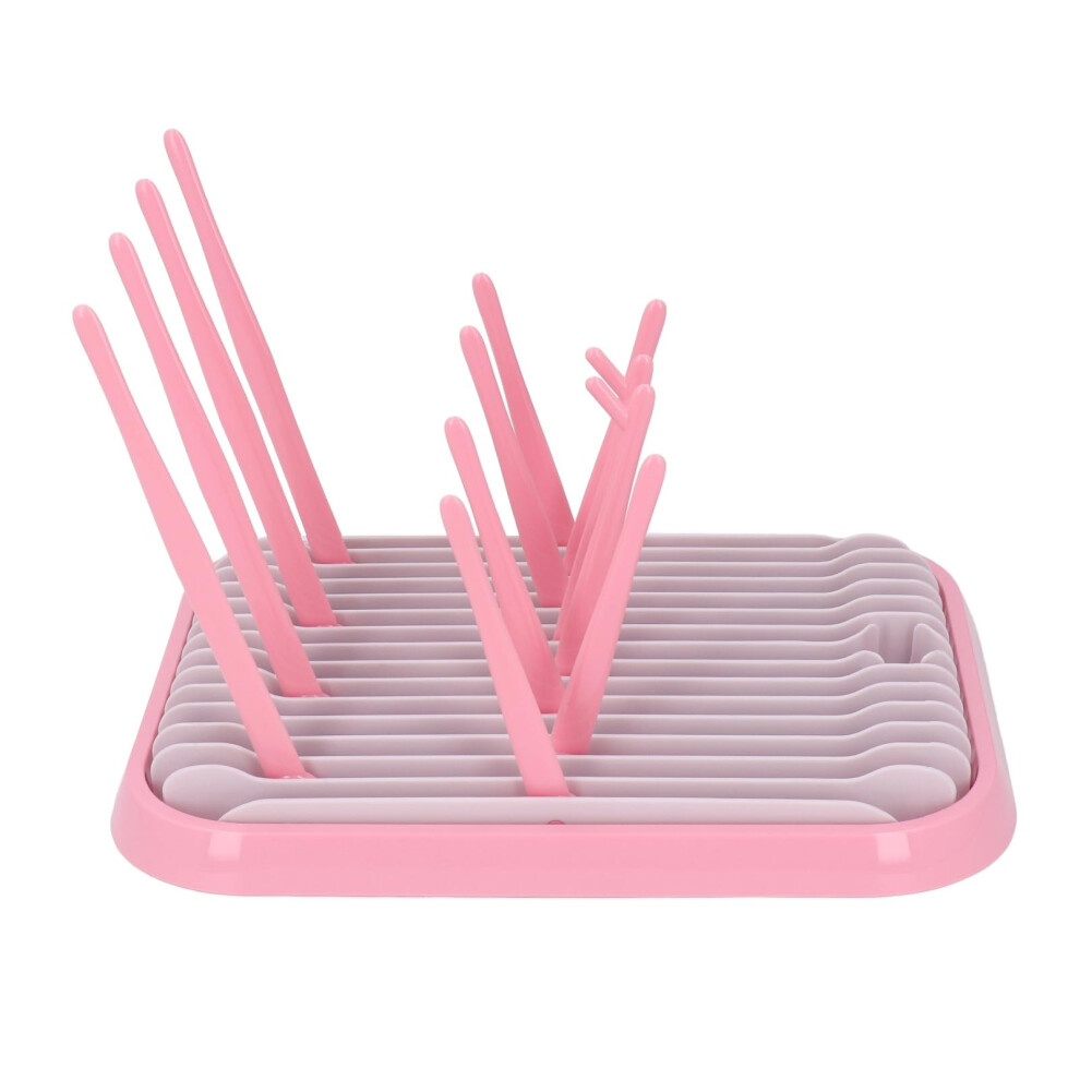 Baby Bottle Drying Rack with Detachable Modular Structure, Space Saving Compact Holder for Home Use