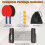 Naissgo Table Tennis Set, Professional Table Tennis Bat Set, Quick 2