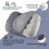 TEIVUL Camping Pillow, Inflatable Travel Pillow with Removable 3