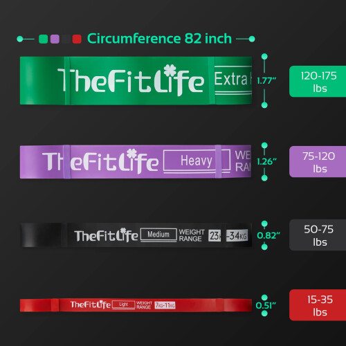 TheFitLife TheFitLife Resistance Pull Up Bands  PullUp Assist Exercise Bands Long Work 2