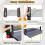 Naissgo Table Tennis Set, Professional Table Tennis Bat Set, Quick 5