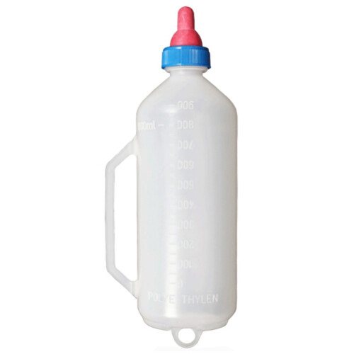 1L Lamb Nursing Bottle Feeding Goat Milk Bottle with Handle Plastic Durable 1