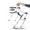 Lightweight Folding Rollator Walker for Seniors, Adjustable Height Aluminum Frame, NonSlip Stable Support 3