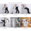 Lightweight Folding Rollator Walker for Seniors, Adjustable Height Aluminum Frame, NonSlip Stable Support 5