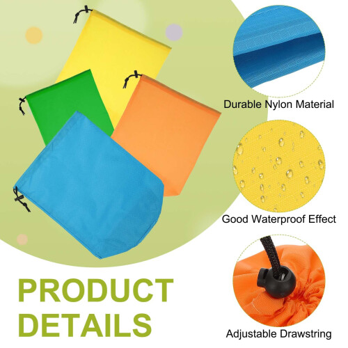 YELARXI Stuff Sack, Nylon Waterproof Storage Sacks Portable 2